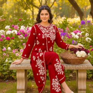 PREMIUM Rayon Front open Kurta and Pant Set