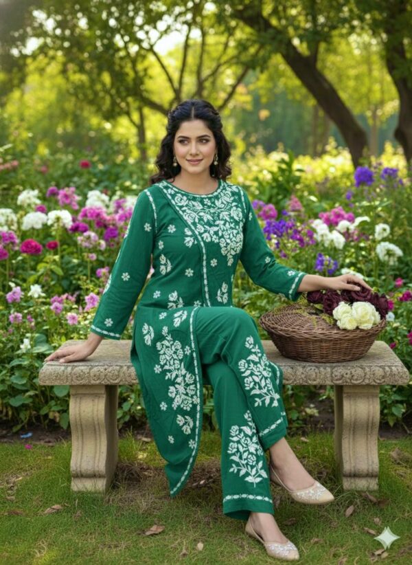 PREMIUM Rayon Front open Kurta and Pant Set