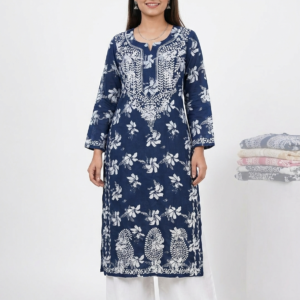 SUHANA KHAN Chikankari Long Kurta