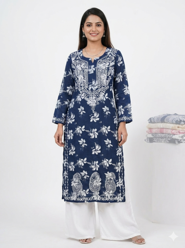 SUHANA KHAN Chikankari Long Kurta