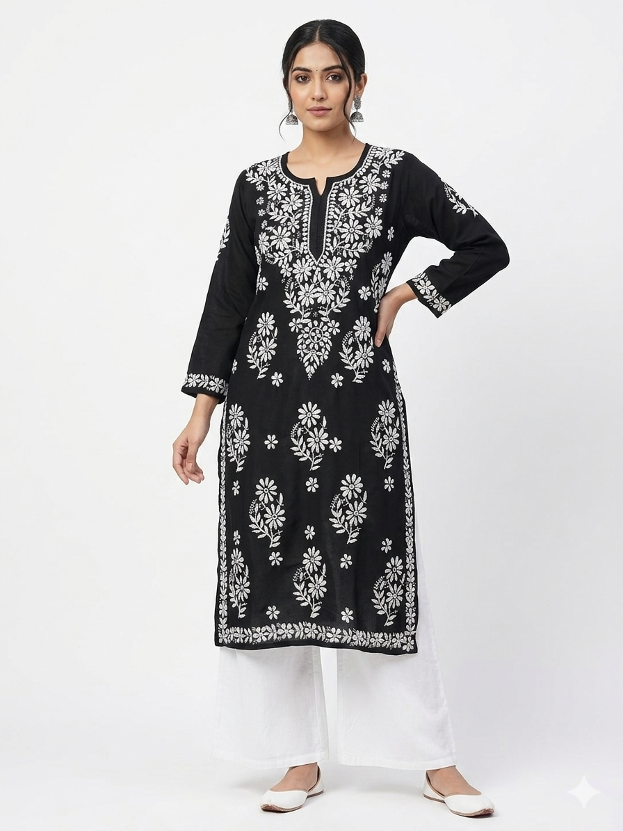 Premium Modal Chikankari Kurta