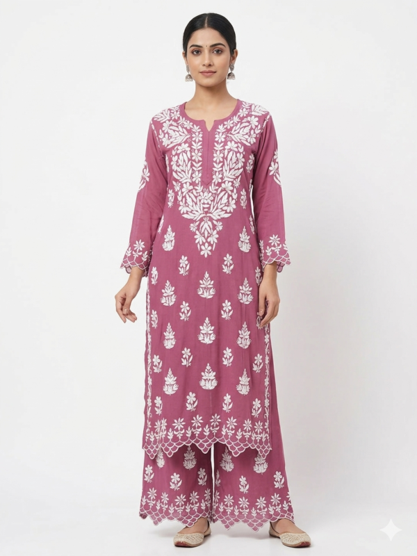 1773948629309 PREMIUM Modal Chikankari Kurta Set