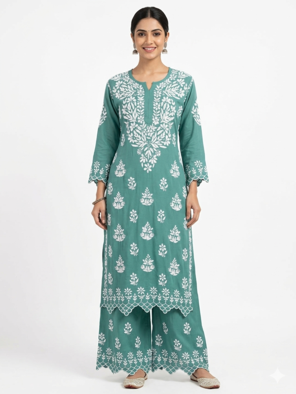 1773950309060 PREMIUM Modal Chikankari Kurta Set