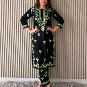 RAYON Chikanakri Kurta Set