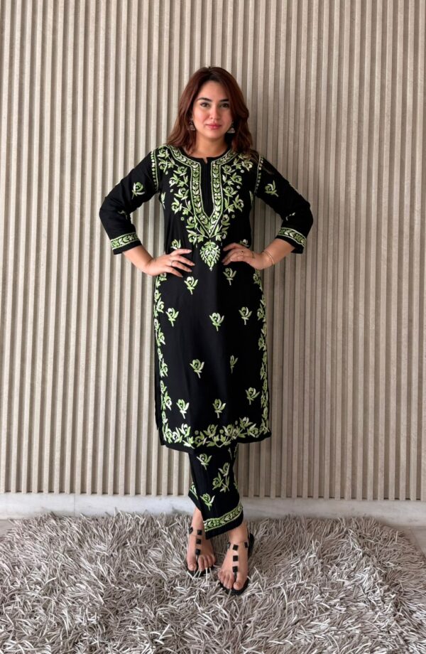 RAYON Chikanakri Kurta Set