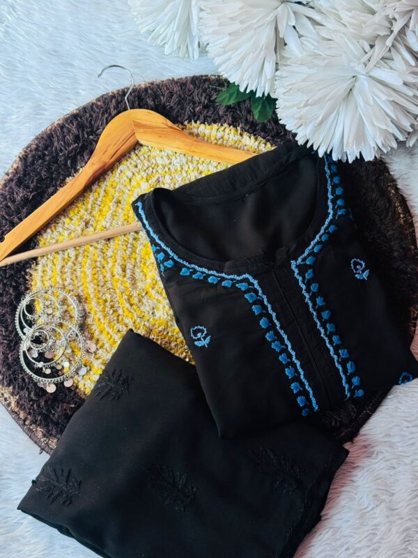 MODAL Chikankari Long Kurta