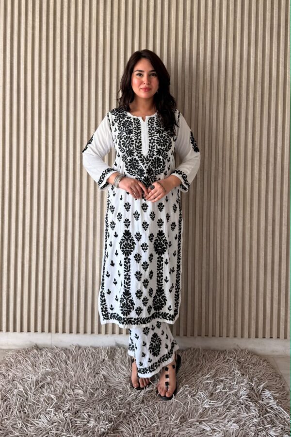 ALIZA Rayon Chikankari Kurta Set