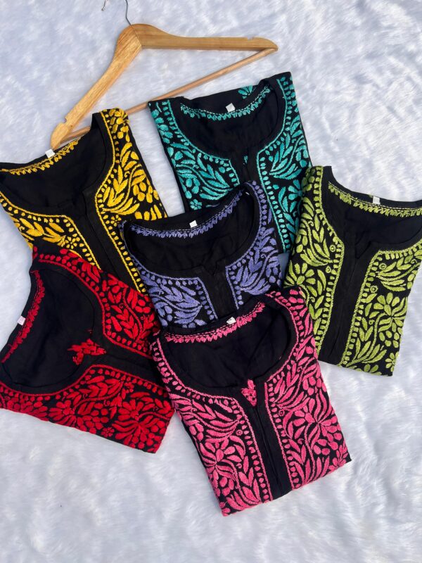 RAYON Chikankari Long Kurta