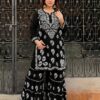 EID SPECIAL Rayon Chikankari Gharara Set