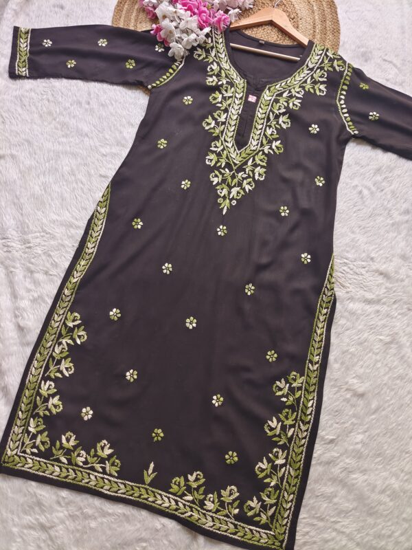 Rayon Colour Thread CHikankari Kurta