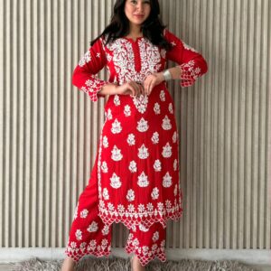 PREMIUM Modal Chikankari Kurta Set