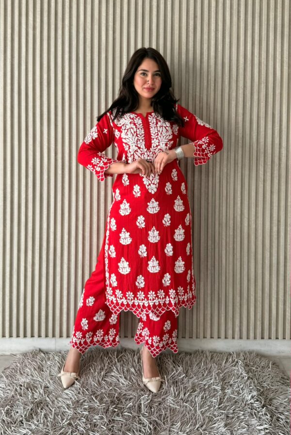 PREMIUM Modal Chikankari Kurta Set
