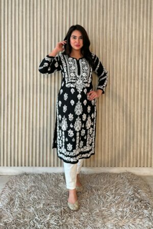 Premium Modal Chikankari Kurta