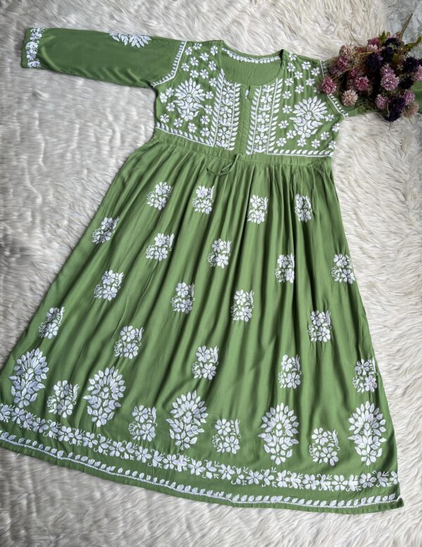 IMG-20260316-WA0028 HUMA Chikanakri Rayon Long Gown