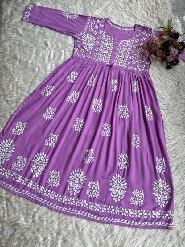 IMG-20260316-WA0036 HUMA Chikanakri Rayon Long Gown