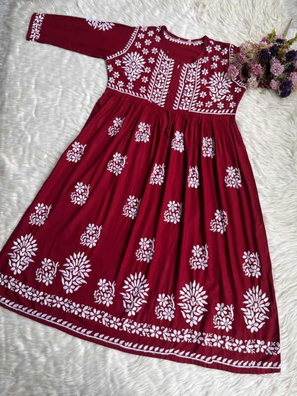 IMG-20260316-WA0038 HUMA Chikanakri Rayon Long Gown