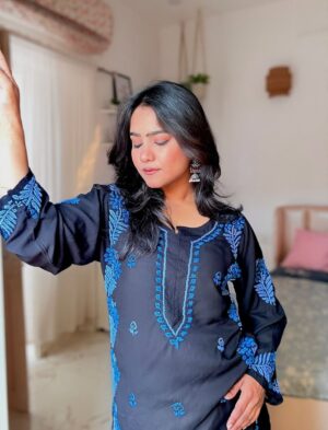 MODAL Chikankari Long Kurta