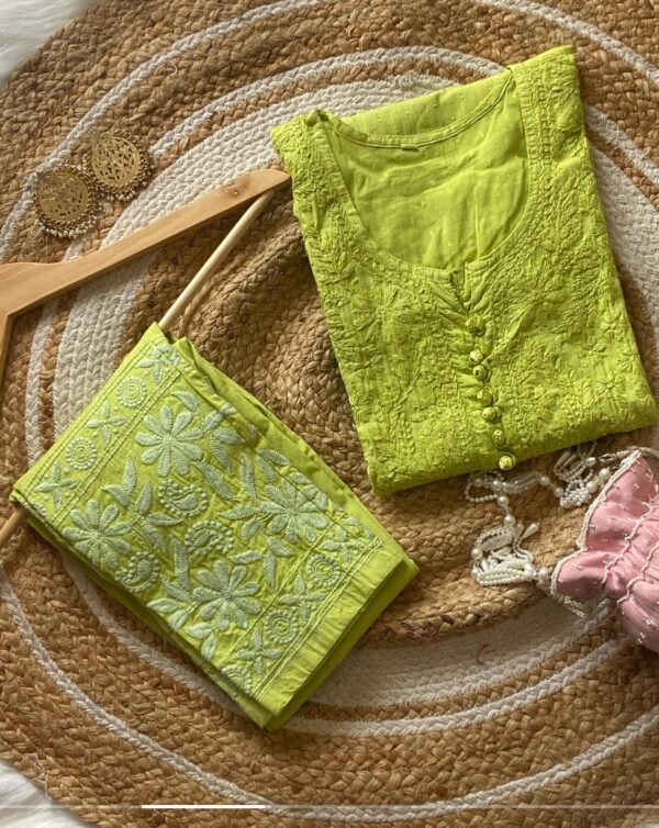 SUMMER SPECIAL Dobby Cotton Chikanakri Kurta Set