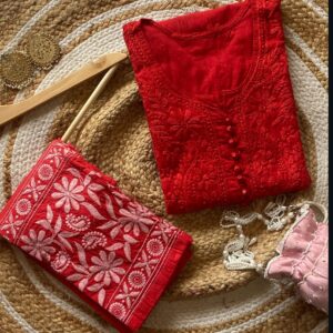 SUMMER SPECIAL Dobby Cotton Chikanakri Kurta Set