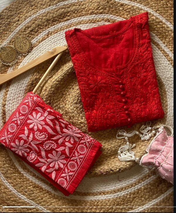 SUMMER SPECIAL Dobby Cotton Chikanakri Kurta Set