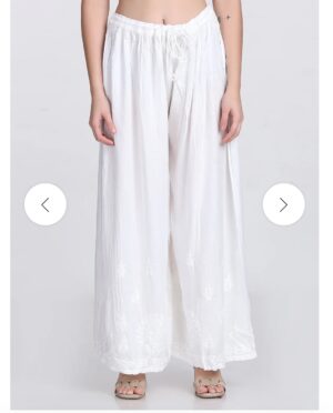 Modal Chikankari Plazo